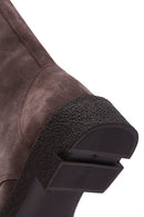 Women's Mink Suede Leather Boots | Derimod Women's Mink Suede Leather Boots | Derimod