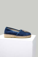 Baykuşlu Mavi Kadın Espadril | Derimod Baykuşlu Mavi Kadın Espadril | Derimod