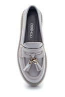 Women's Leather Tassel Detailed Loafer | Derimod Women's Leather Tassel Detailed Loafer | Derimod