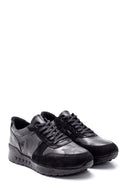 Erkek Deri Süet Detaylı Sneaker | Derimod Erkek Deri Süet Detaylı Sneaker | Derimod