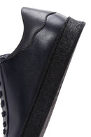 Men's Navy Blue Leather Sneaker | Derimod Men's Navy Blue Leather Sneaker | Derimod