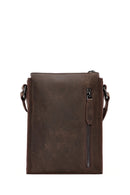 Men's Brown Leather Messenger Bag | Derimod Men's Brown Leather Messenger Bag | Derimod