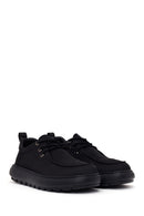 Derimod Zero Male Black Lace-Up Thick-Soled Fabric Casual Shoes | Derimod Derimod Zero Male Black Lace-Up Thick-Soled Fabric Casual Shoes | Derimod