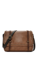 Women's Tan Long Strap Crossbody Bag | Derimod Women's Tan Long Strap Crossbody Bag | Derimod
