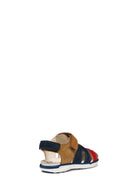 Geox Baby Boy Tan B S.Delhi B. A - Wax. Lea + Suede Strappy Sandals | Derimod Geox Baby Boy Tan B S.Delhi B. A - Wax. Lea + Suede Strappy Sandals | Derimod