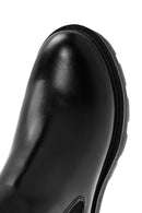 Harley Davidson Kadın Siyah Fermuarlı Deri Chelsea Bot | Derimod Harley Davidson Kadın Siyah Fermuarlı Deri Chelsea Bot | Derimod