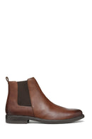 Geox Men's Brown Terence Leather Chelsea Boots | Derimod Geox Men's Brown Terence Leather Chelsea Boots | Derimod