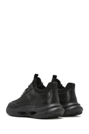 Men's Black Thick Sole Lace Up Fabric Sneaker | Derimod Men's Black Thick Sole Lace Up Fabric Sneaker | Derimod