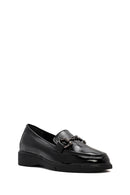 Woman Black Buckled Patent Leather Leather Comfort Loafer | Derimod Woman Black Buckled Patent Leather Leather Comfort Loafer | Derimod