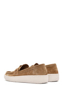 Women's Brown Suede Leather Casual Loafer | Derimod Women's Brown Suede Leather Casual Loafer | Derimod