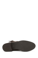 Woman Brown Zip Closure Suede Boots | Derimod Woman Brown Zip Closure Suede Boots | Derimod