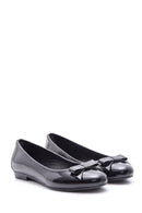 Women's Patent Leather Bow Ballerina Ballerinas | Derimod Women's Patent Leather Bow Ballerina Ballerinas | Derimod