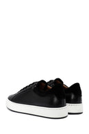 Erkek Siyah Bağcıklı Deri Sneaker | Derimod Erkek Siyah Bağcıklı Deri Sneaker | Derimod