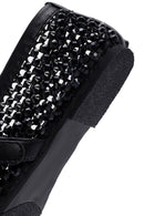 Women's Black Mesh Stoned Ballerinas | Derimod Women's Black Mesh Stoned Ballerinas | Derimod