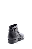 Women's Crocodile Detailed Leather Boots | Derimod Women's Crocodile Detailed Leather Boots | Derimod