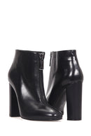 Women's Zipper Detailed Leather Boots | Derimod Women's Zipper Detailed Leather Boots | Derimod