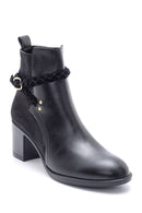 Women's Buckle Detailed Heeled Boots | Derimod Women's Buckle Detailed Heeled Boots | Derimod