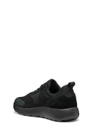 Geox Men's Black U Xtors D -Mesh + Suede Lace-Up Leather Sneakers | Derimod Geox Men's Black U Xtors D -Mesh + Suede Lace-Up Leather Sneakers | Derimod