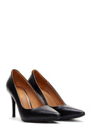 Women's Black Leather Stiletto | Derimod Women's Black Leather Stiletto | Derimod