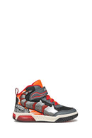 Geox Erkek Çocuk Gri J Inek Boy Bantlı Bilekli Sneaker | Derimod Geox Erkek Çocuk Gri J Inek Boy Bantlı Bilekli Sneaker | Derimod