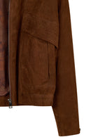Juliana Woman Brown Short Oversize Suede Jacket | Derimod Juliana Woman Brown Short Oversize Suede Jacket | Derimod