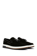 Men's Black Suede Leather Casual Loafer | Derimod Men's Black Suede Leather Casual Loafer | Derimod