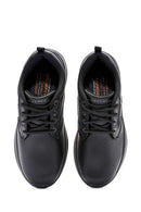 Skechers Erkek siyah Delson - Antigo Bağcıklı Deri Sneaker | Derimod Skechers Erkek siyah Delson - Antigo Bağcıklı Deri Sneaker | Derimod