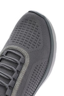 Derimod Zero Men's Gray Lace-Up Thick Soled Sneaker | Derimod Derimod Zero Men's Gray Lace-Up Thick Soled Sneaker | Derimod