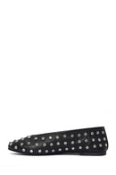 Women's Black Stone Ballet Ballet | Derimod Women's Black Stone Ballet Ballet | Derimod