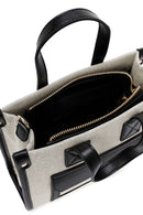Women's Black Long Strap Fabric Handbag | Derimod Women's Black Long Strap Fabric Handbag | Derimod