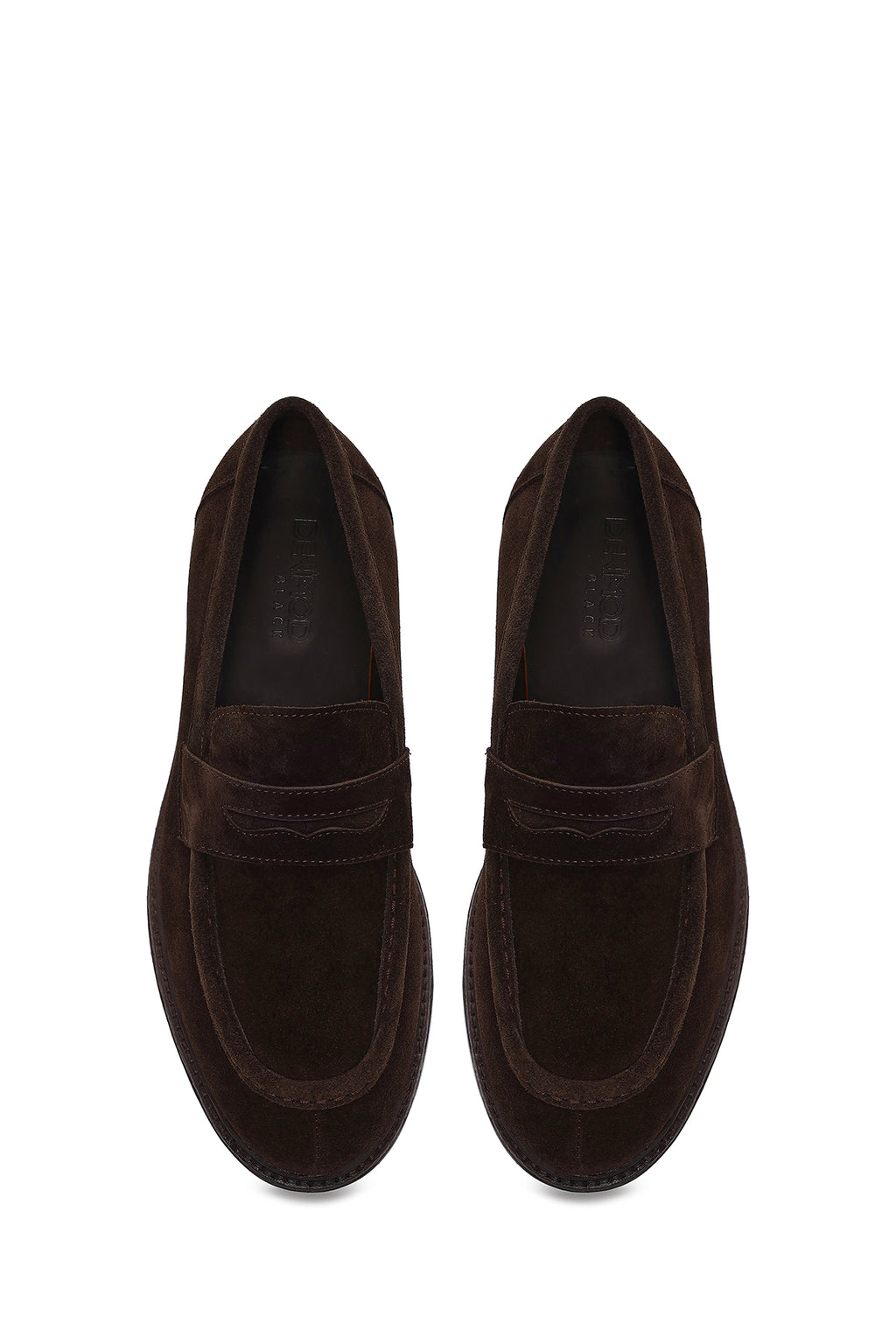 Derimod Black Erkek Kahverengi Süet Deri Loafer