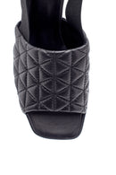Women's Leather Thick Heeled Sandals | Derimod Women's Leather Thick Heeled Sandals | Derimod