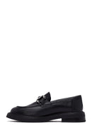 Kadın Siyah Tokalı Deri Maskülen Loafer | Derimod Kadın Siyah Tokalı Deri Maskülen Loafer | Derimod