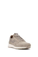 Men's Beige Lace-up Leather Sneaker | Derimod Men's Beige Lace-up Leather Sneaker | Derimod