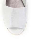 Beyaz Burnu Açık Kadın Deri Ayakkabı | Derimod Beyaz Burnu Açık Kadın Deri Ayakkabı | Derimod