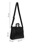 Male Black Long Strap Leather Briefcase | Derimod Male Black Long Strap Leather Briefcase | Derimod