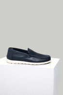 Blue Men's Leather Loafer | Derimod Blue Men's Leather Loafer | Derimod