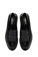 Kadın Siyah Deri Maskülen Loafer | Derimod Kadın Siyah Deri Maskülen Loafer | Derimod