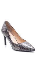 Kadın Yılan Derisi Desenli Stiletto | Derimod Kadın Yılan Derisi Desenli Stiletto | Derimod