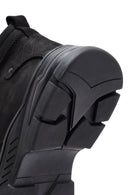 Men's Black Zippered Casual Nubuck Leather Boots | Derimod Men's Black Zippered Casual Nubuck Leather Boots | Derimod