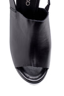 Women's Leather Wedge Heeled Sandals | Derimod Women's Leather Wedge Heeled Sandals | Derimod