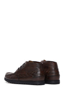 Men's Brown Leather Short Boots | Derimod Men's Brown Leather Short Boots | Derimod