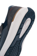 Derimod Zero Men's Navy Blue Lace-Up Thick Sole Fabric Sneaker | Derimod Derimod Zero Men's Navy Blue Lace-Up Thick Sole Fabric Sneaker | Derimod