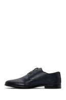 Derimod Black Men's Navy Blue Leather Classic Shoes | Derimod Derimod Black Men's Navy Blue Leather Classic Shoes | Derimod