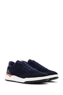 Skechers Men's Navy Corliss - Dorset Lace-Up Sneaker | Derimod Skechers Men's Navy Corliss - Dorset Lace-Up Sneaker | Derimod