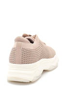 Kadın Bej Delikli Sneaker | Derimod Kadın Bej Delikli Sneaker | Derimod