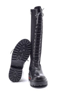 Women's Lace-up Leather Boots | Derimod Women's Lace-up Leather Boots | Derimod