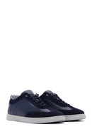 Erkek Lacivert Deri Sneaker | Derimod Erkek Lacivert Deri Sneaker | Derimod