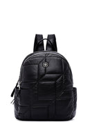 Women's Black Quilted Backpack | Derimod Women's Black Quilted Backpack | Derimod