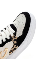 Alberto Guardiani Kadın Siyah Beyaz Leopar Deri Kalın Tabanlı Bilekli Sneaker | Derimod Alberto Guardiani Kadın Siyah Beyaz Leopar Deri Kalın Tabanlı Bilekli Sneaker | Derimod